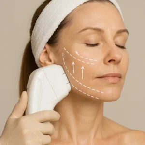 Woman having HI-FU to reduce wrinkles call LA LIPO Virginia Water Now!